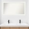 Craftsman White Non-Beveled Custom Framed Bathroom Vanity Wall Mirror
